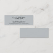 Graufarbener Hintergrund - Standard-Slim-Visitenka Mini Visitenkarte (Vorne/Hinten)