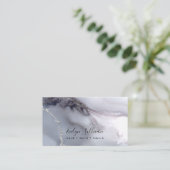 Graufarbener Hintergrund Visitenkarte (Stehend Vorderseite)