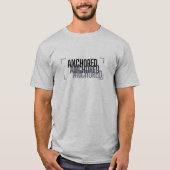 Graufarbener Unisex-T - Shirt (Vorderseite)