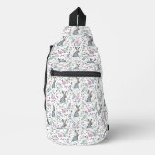 Graufarbenes Bunny Pattern Crossbody Bag (Vorderseite)