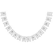 Graufarbenes Herringbone-Banner Wimpelkette (Alle)