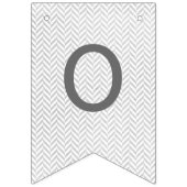 Graufarbenes Herringbone-Banner Wimpelkette (Zweite Fahne)