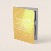 Graufarbige Firmenmarke auf der Foil Card Folienkarte (Vorderseite)