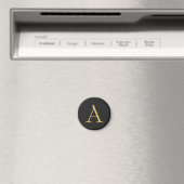 Graufarbige Monogramm Beruflich Magnet (In Situ (Geschirrspüler))