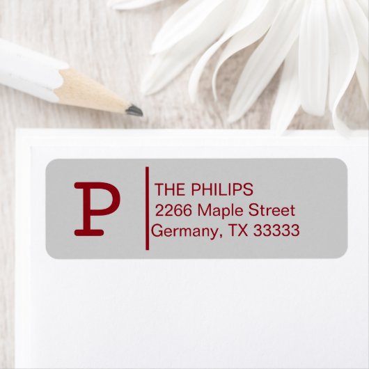 Graufarbiges Monogramm (Insitu)