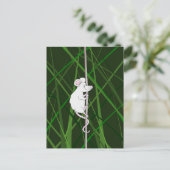 Graufeldmaus im hohen Gras Postkarte (Stehend Vorderseite)