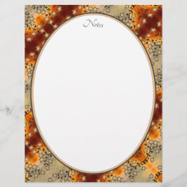 Graufloral Gemustert Briefbogen