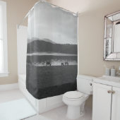 GRAUFOTOGRAFIE VON TIEREN DUSCHVORHANG (Beispiel)