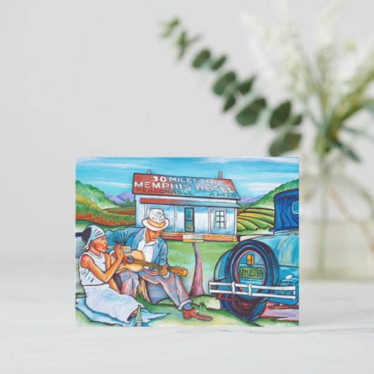 Graugalerie: 15 km bis zu den Memphis Postkarte (Stehend Vorderseite)