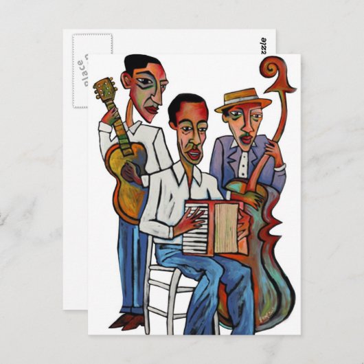 Graugalerie: Blues Boys Postkarte (Vorne/Hinten)