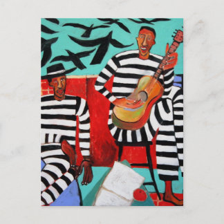 Graugalerie: Fly Away Blues Postkarte