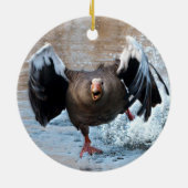 Graugans auf der Chase Keramik Ornament (Hinten)