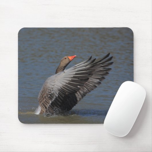 Graugans-Gans Mousepad (Mit Mouse)