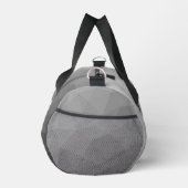 Graugefälle geometrisches Maschenmuster Duffle Bag (Rechts)