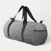 Graugefälle geometrisches Maschenmuster Duffle Bag (Rechte Ecke)