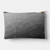 Graugefälle geometrisches Maschenmuster Zubehörtasche (Rückseite)