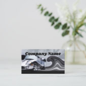 Graugekrönte Sportwagen-Visitenkarte Visitenkarte (Stehend Vorderseite)