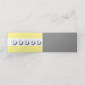 Graugelb-minimalistisch Treuekarte (Innenseite Aufgefaltet)