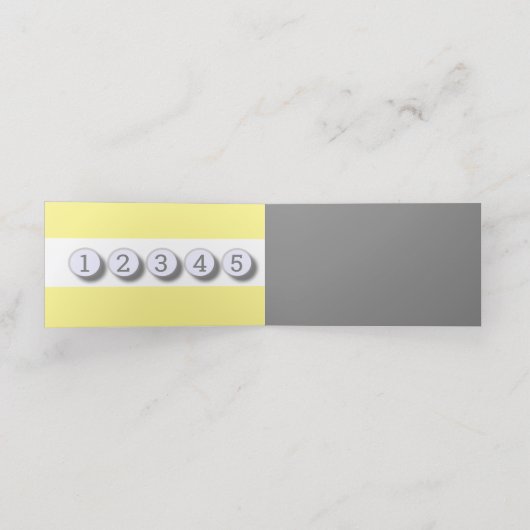 Graugelb-minimalistisch Treuekarte (Innenseite Aufgefaltet)