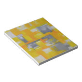 Graugelbe abstrakte Kunstmalerei Notizblock (angewinkelt)