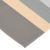 Graugelbe Lila Streifen Tischdecke (Schrägansicht)