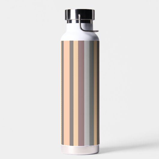 Graugelbe Lila Streifen Trinkflasche (Links)