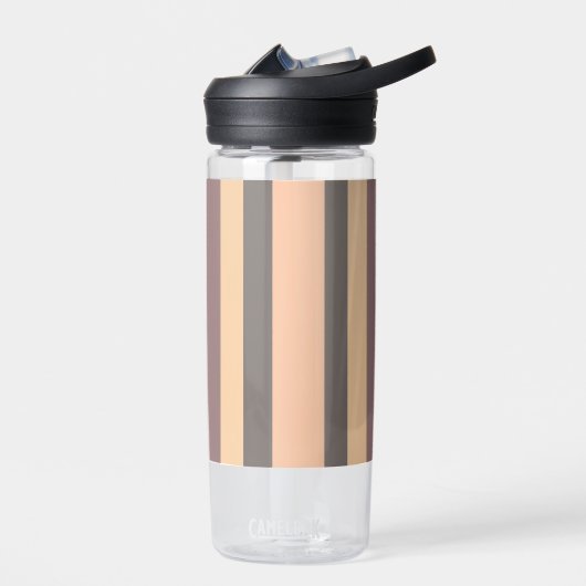 Graugelbe Lila Streifen Trinkflasche (Links)