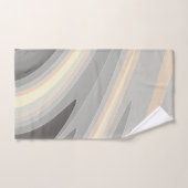 Graugelbe Rosa Wellen Badhandtuch Set (Handtuch)