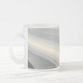 Graugelbe Rosa Wellen Mattglastasse (Links)