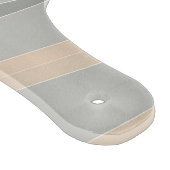 Graugelbe Rosa Wellen Schneidebrett (Ecke)