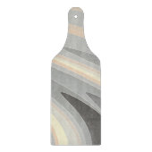 Graugelbe Rosa Wellen Schneidebrett (Vorderseite)