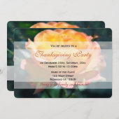 Graugelbe Rosensträucher Blume Tahnksspendendes Pa Einladung (Vorne/Hinten)