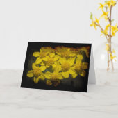 Graugelbe Wildblumen Karte (Gelbe Blume)