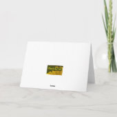 Graugelbe Wildblumen Valentin Feiertagskarte (Rückseite)