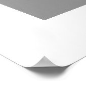 Graugelber Minimalistischer Farbblock Poster (Ecke)