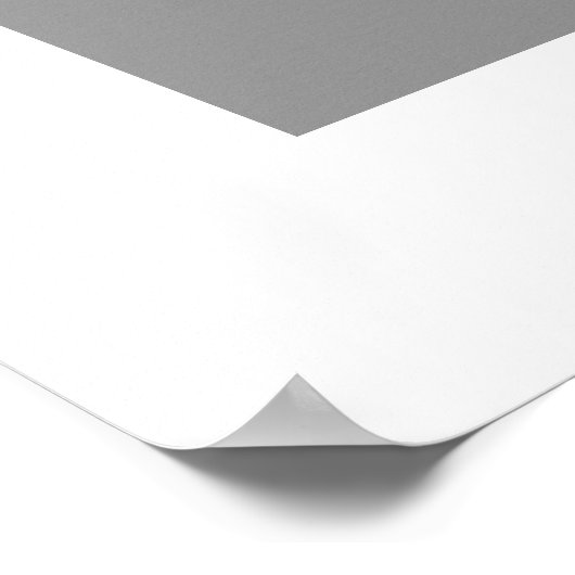 Graugelber Minimalistischer Farbblock Poster (Ecke)