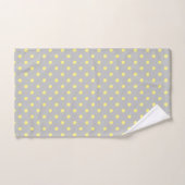 Graugelber Polka Dot Badhandtuch Set (Handtuch)
