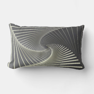 Graugelber Twirl Lendenkissen