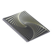 Graugelber Twirl Notizblock (Rechte Seite)