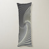 Graugelber Twirl Seitenschläferkissen (Rückseite (Vertikal))