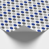 Graugeschlechtspreisfarben Punkte Geschenkpapier (Ecke)