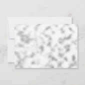 Grauglas und Blume RSVP Karte (Rückseite)