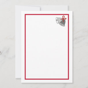 Grauglocken mit rotem Bandbild auf Wedite Invite Einladung