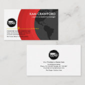 Grauglockenschichten Silver Truck Logistics Driver Visitenkarte (Vorne/Hinten)