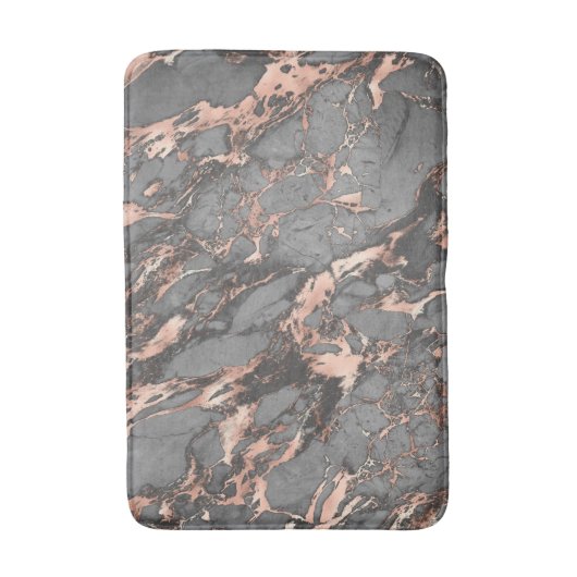 Graugold-Rose Marmor, modernes Design Badematte (Vorderseite Vertikal)
