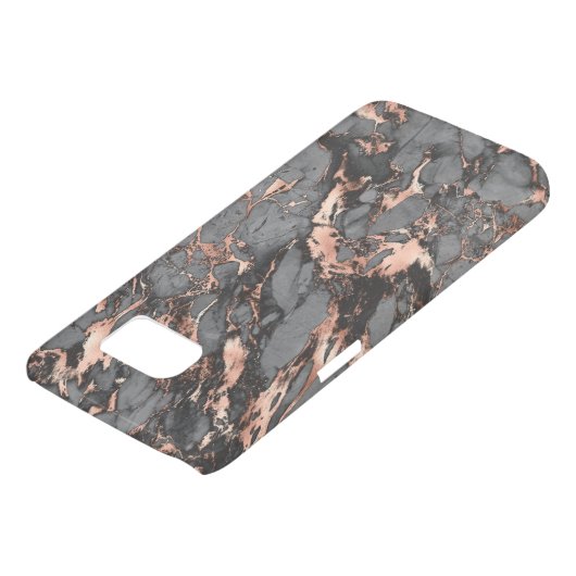 Graugold-Rose Marmor, modernes Design Case-Mate Samsung Galaxy Hülle (unten)