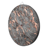 Graugold-Rose Marmor, modernes Design Dartscheibe (Vorderseite rechts)