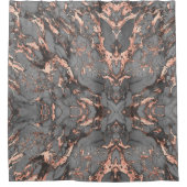 Graugold-Rose Marmor, modernes Design Duschvorhang (Vorderseite)