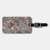 Graugold-Rose Marmor, modernes Design Gepäckanhänger (Vorderseite horizontal)
