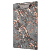 Graugold-Rose Marmor, modernes Design Klemmbrett (Links)